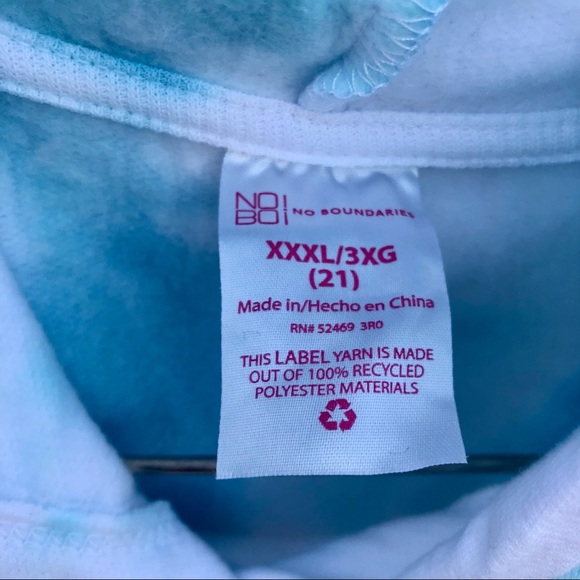 NWT Dye Hoodie Sweatshirt Pastel Juniors XXXL - Picture 2 of 10